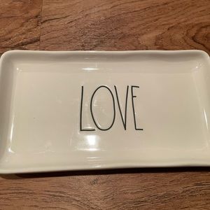 Rae Dunn LOVE Rectangle Tray